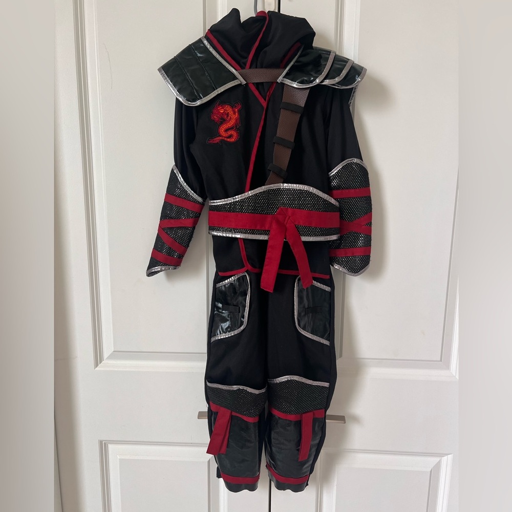 Kids Ninja Costume - Black and Red